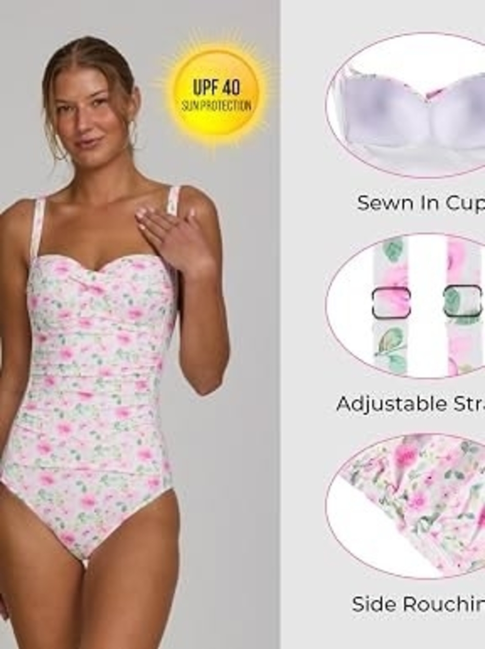 NWT Betsey Johnson Retro Swim